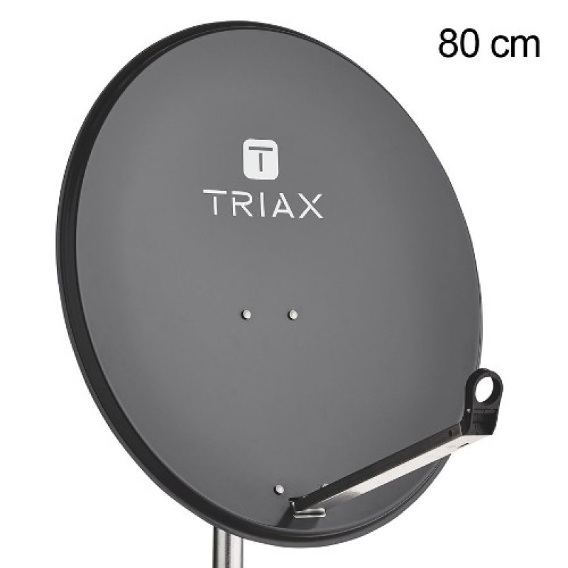 Buy a Triax 80 dish antenna set - Astra 1, 2 & 3 and Hotbird reception?  Order now online