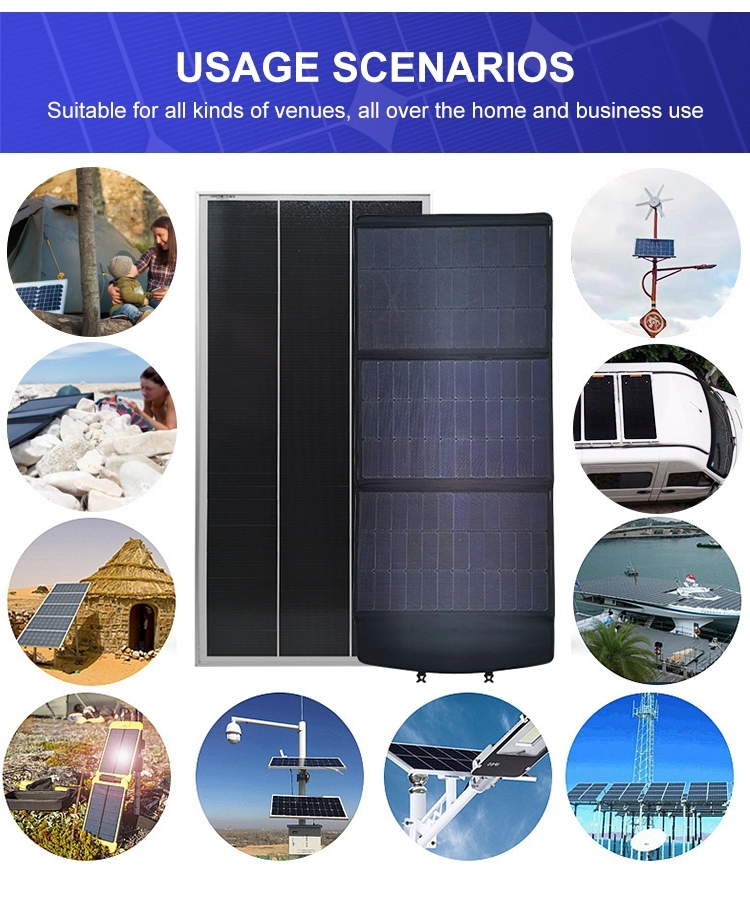 Solarfam Solarpanel Shingled 100W (draagbaar) - 3 delig in tas